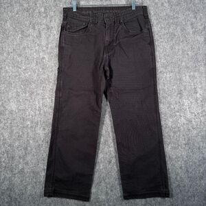 Prana Bronson Pants Mens 33x30 Measures 33x26 Gray Canvas Flaw Bleach Stain